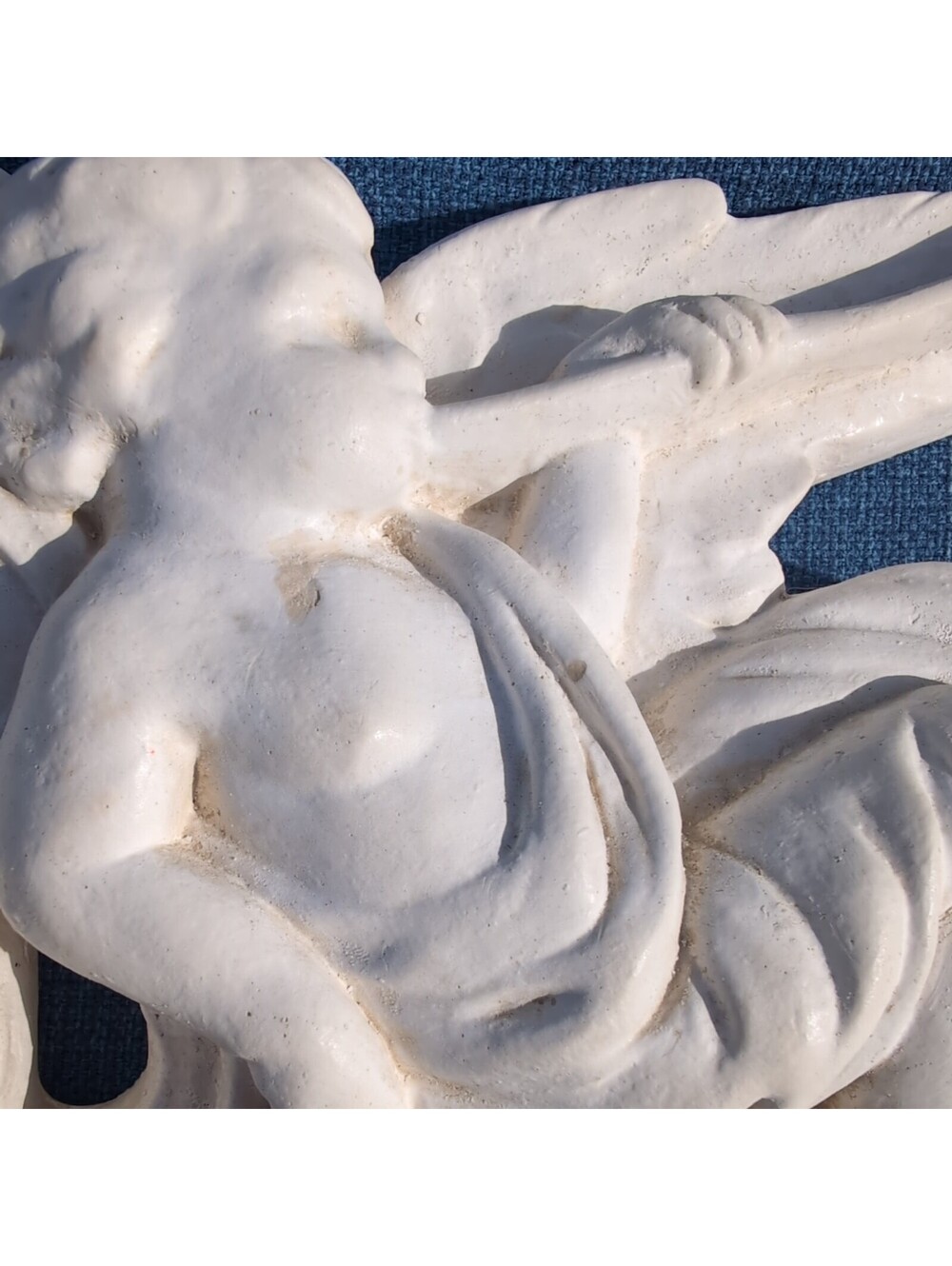 Victorian Cherubs|Angels| Frieze Bisque |Wall Plaque 20.5" Antique Reproduction - Picture 8 of 15